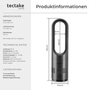 Turmventilator Polar anthrazit