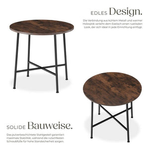 Esstisch Ennis Industrial Holz dunkel, rustikal