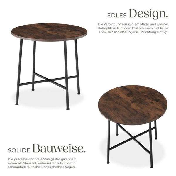 Esstisch Ennis Industrial Holz dunkel, rustikal