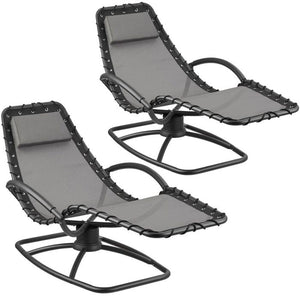 Gartenliege Toulon grau 2er Set