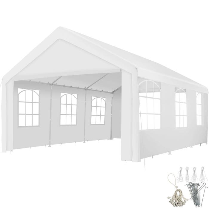 Garten Pavillon 6x4m mit 4 Seitenteilen