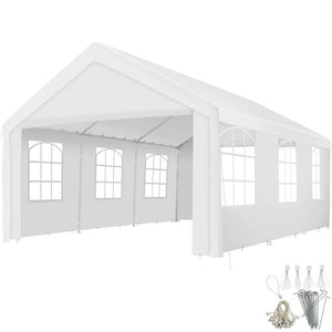 Garten Pavillon 6x4m mit 4 Seitenteilen
