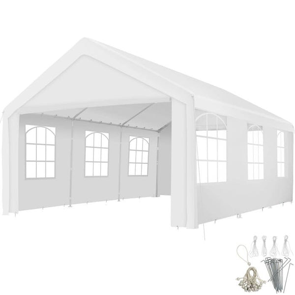 Garten Pavillon 6x4m mit 4 Seitenteilen