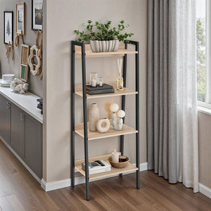 Leiterregal Chatham Industrial Holz hell, Eiche Sonoma 57,5 x 34 x 138 cm