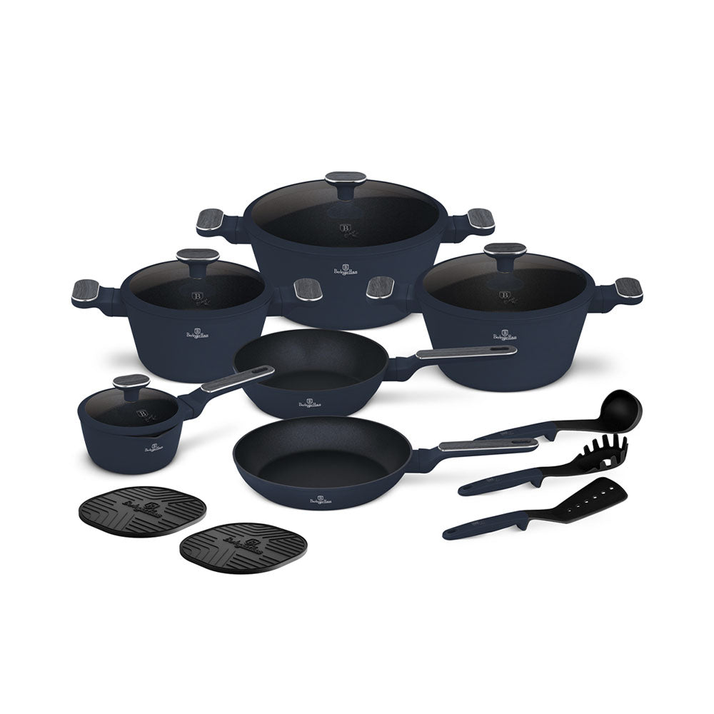 Berlinger Haus 15-teiliges Kochgeschirr-Set Deep Sea Collection