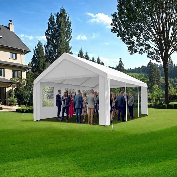 Garten Pavillon 6x4m mit 4 Seitenteilen