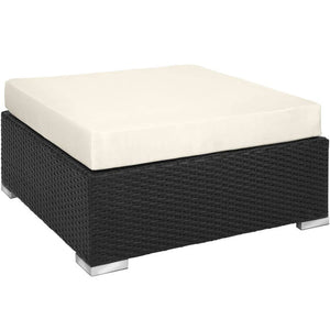 Rattan Loungeset Marbella - schwarz