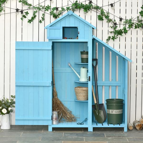 Gartenhaus Gerätehaus Geräteschuppen Himmelblau