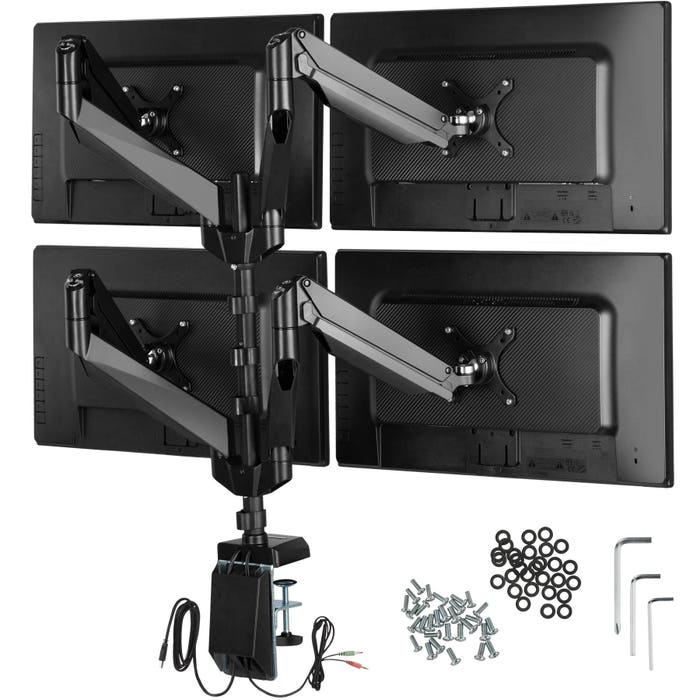 Supporto da scrivania per 4 monitor da 13"" a 32""