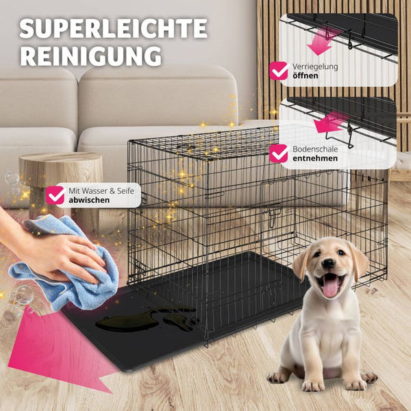 Hundekäfig-Gitterbox Luna 78 x 48 x 52,5 cm