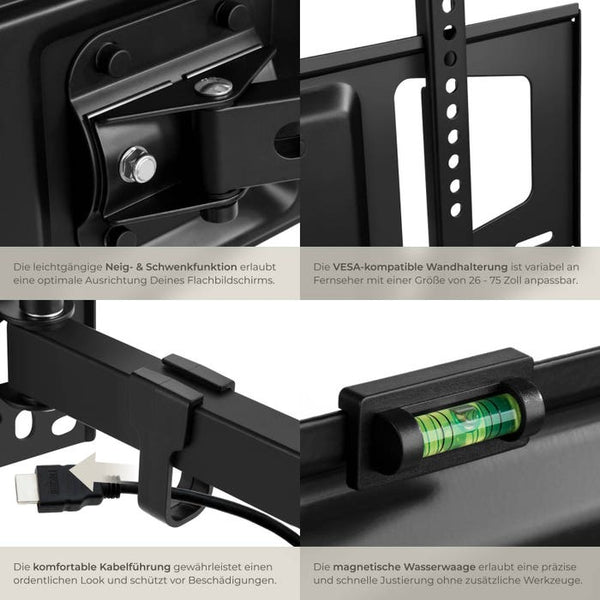 TV Wandhalterung neigbar, bis 50kg