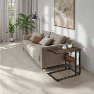 Beistelltisch Wigan Industrial Holz dunkel, rustikal