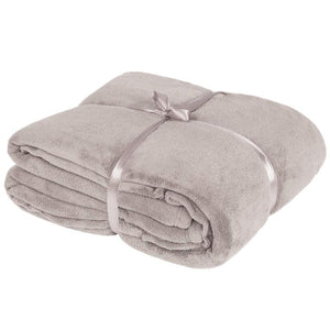 2 cuddly blankets with sleeves, grey, 200 x 170 cm
