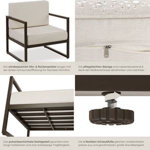 Garten-Loungesessel Comosa 2er Set