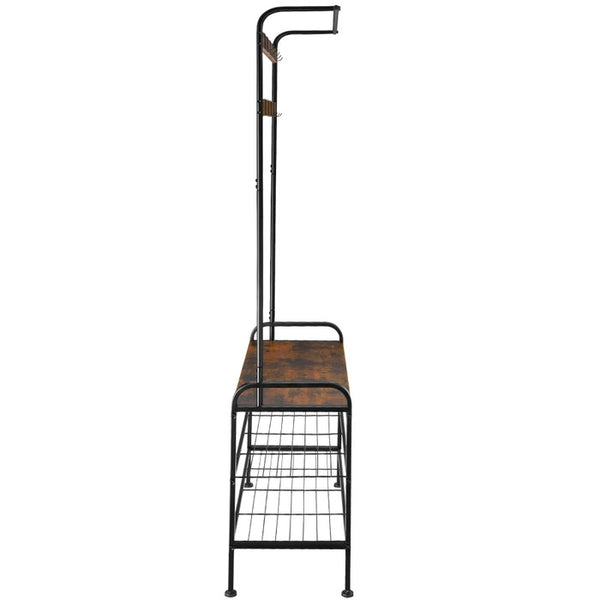 Armoire industrielle, marron foncé, 85,5 x 36 x 184 cm
