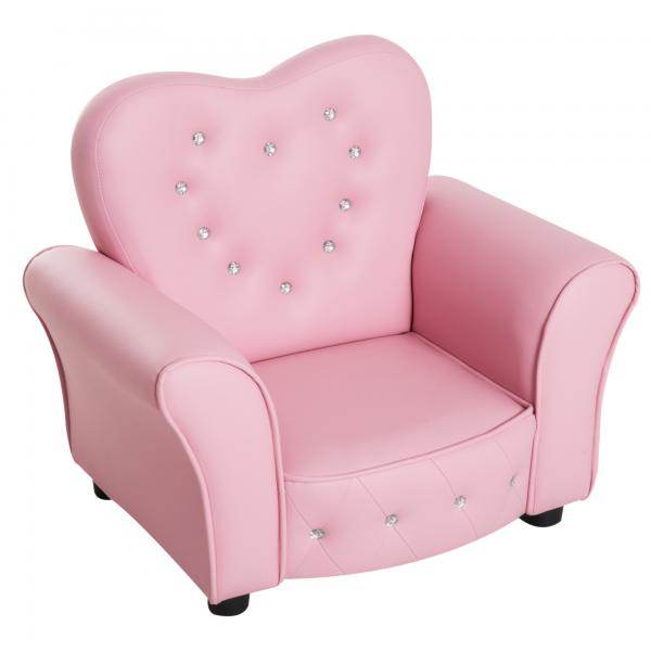 Kindersofa Kindersessel herzförmig Prinzessin Minisofa Kinderzimmer