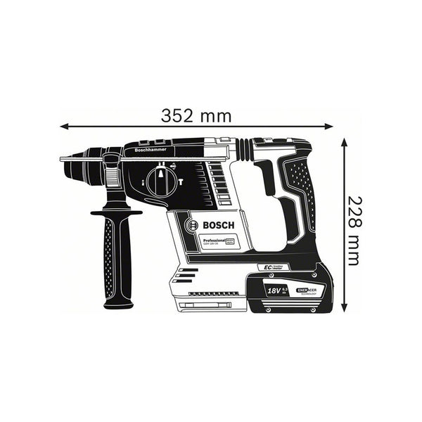 Bosch GBH 18V-26 Akku-Bohrhammer mit SDS plus