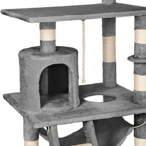 Arbre à chat Stokeley, 141 cm, gris