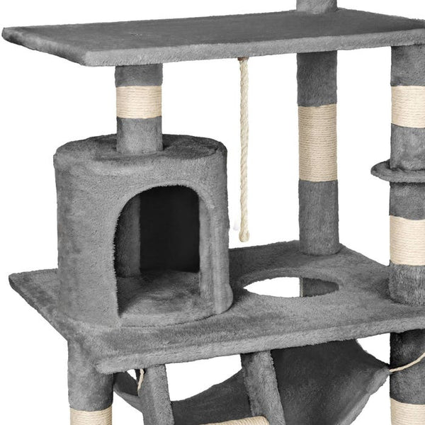 Arbre à chat Stokeley, 141 cm, gris