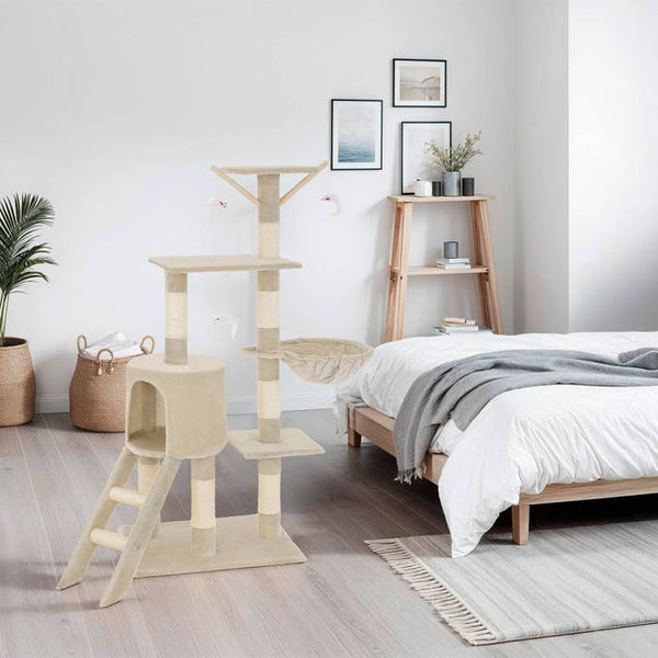 Kratzbaum Dominik 144cm, beige