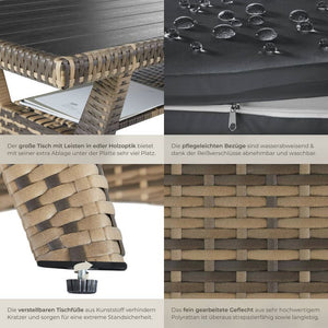 Rattan Lounge Catania - natur