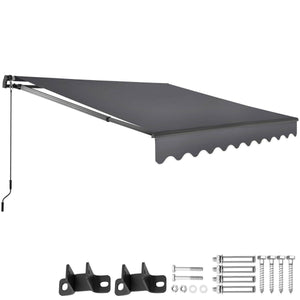 Gelenkarmmarkise Ornella dunkelgrau 250 x 200 cm