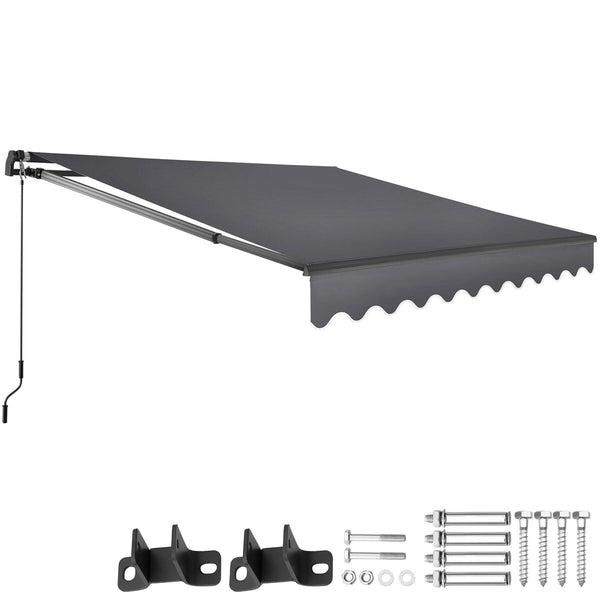 Gelenkarmmarkise Ornella dunkelgrau 250 x 200 cm