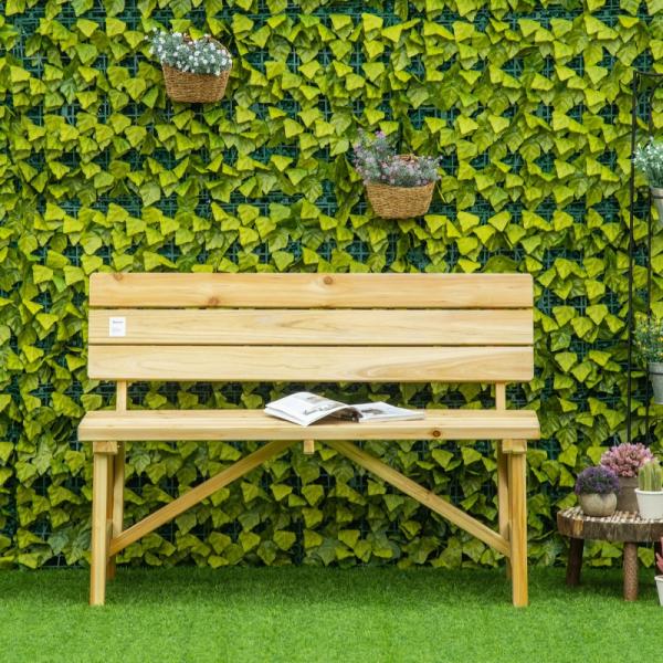 Gartenbank für 2 Personen Tannenholz
