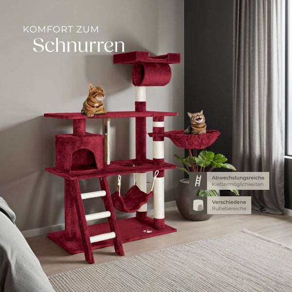 Kratzbaum Marcel 141cm weinrot