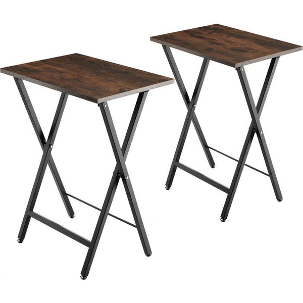 2er Set Beistelltische Phoenix Industrial Holz dunkel, rustikal