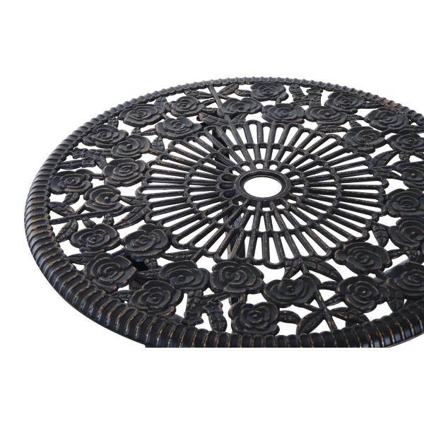 Gartenmöbel 3 tlg. Gartenset Sitzgruppe Tisch Stuhl Metall Bronze