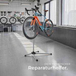 Fahrradmontageständer mit Werkzeugablage