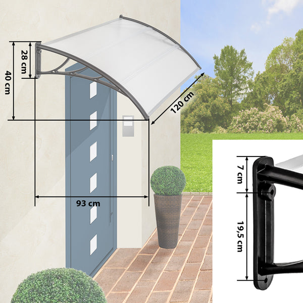 Vordach transparent 120 cm