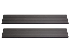 7er Set WPC Sichtschutz Latten Windschutz 90cm 1qm anthrazit Savon