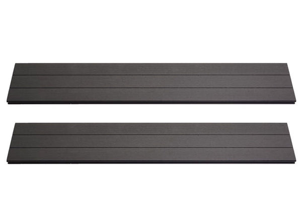 7er Set WPC Sichtschutz Latten Windschutz 90cm 1qm anthrazit Savon
