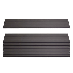 7er Set WPC Sichtschutz Latten Windschutz 90cm 1qm anthrazit Savon
