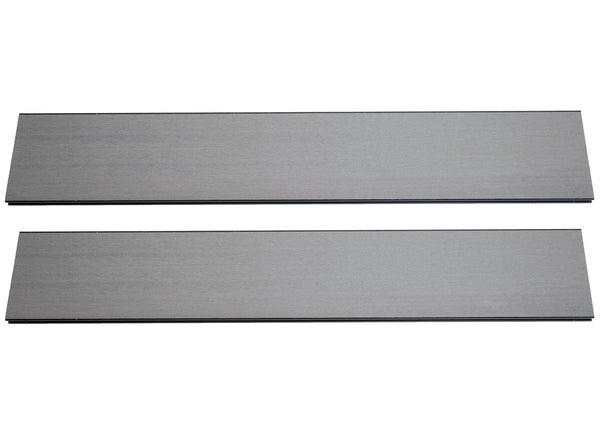 7er Set WPC Latten Sichtschutz Windschutz 90cm 1qm grau MVG Savon