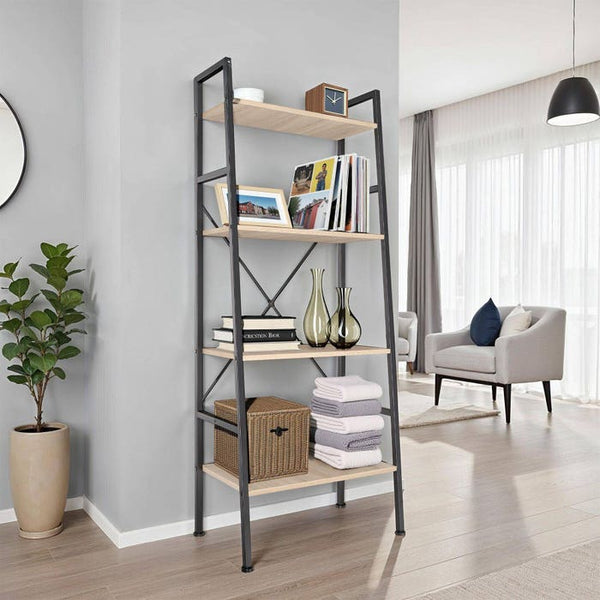 Leiterregal Liverpool 61,5 x 36,5 x 150cm- industrial hellbraun