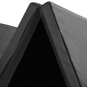 black gymnastics mat