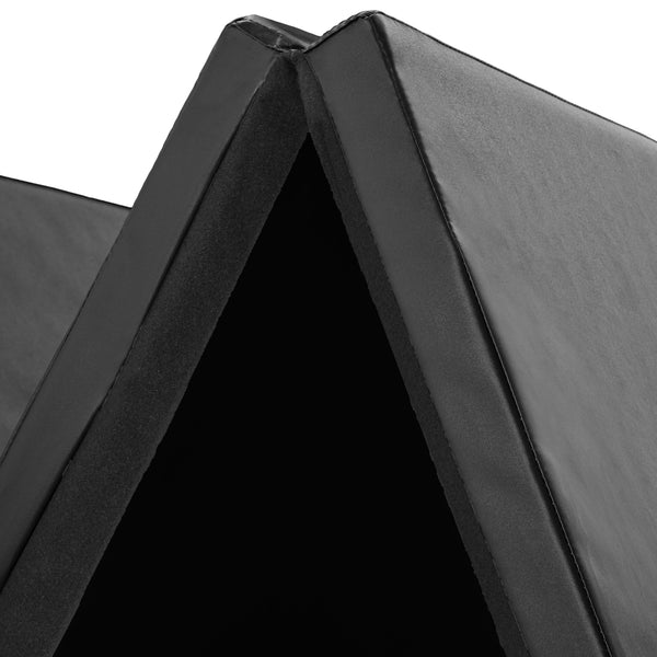 black gymnastics mat