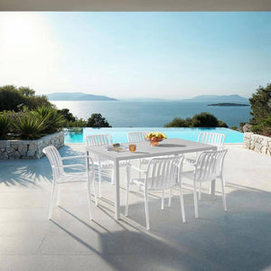 Gartenstühle Alcudia creme 6er Set