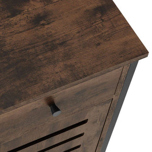 Nachttisch Waterford Industrial Holz dunkel, rustikal