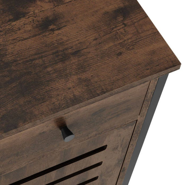 Nachttisch Waterford Industrial Holz dunkel, rustikal