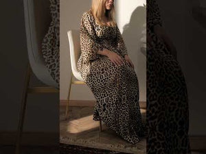 Polsterstuhl Tessa Samt beige/gold pro Stück