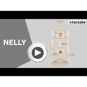 Kratzbaum Nelly 204cm grau/weiss