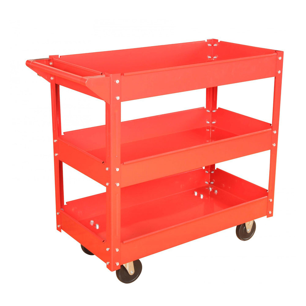 Tool trolley with 3 shelves