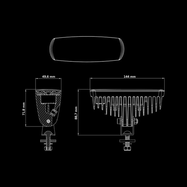 Strands NUUK E-LINE BLACK R 13W