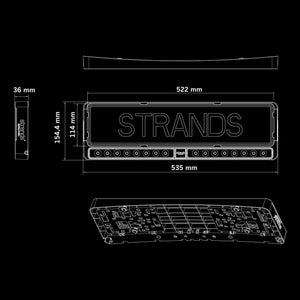 Strands NUUK E-LINE DUO BLACK LED BAR 2X10″