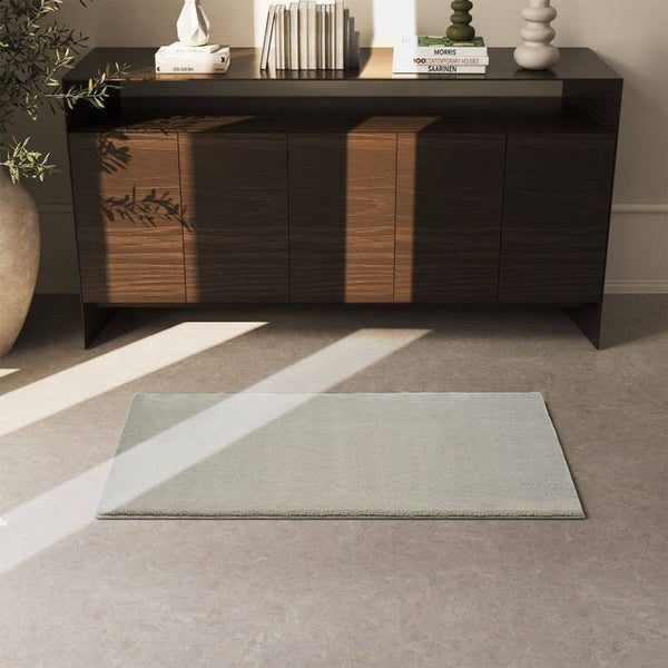 Tapis à poils courts Soft Zone Sable 60 x 110 cm 