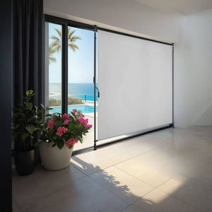 Klemmmarkise Taija hellgrau 150 x 310 cm